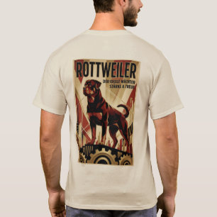Roman Drovers arv: Vintage Art Deco Rottweiler T Shirt
