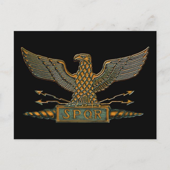 Roman Eagle Copper Avslutar Vykort (Framsida)