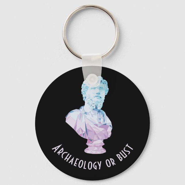 Roman Emperor Bust [arkeologi eller bust] Nyckelring (Framsida)