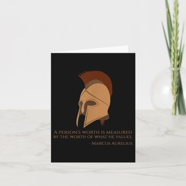 Roman Emperor Marcus Aurelius - Stoic Philosophy Q Kort (Framsida)