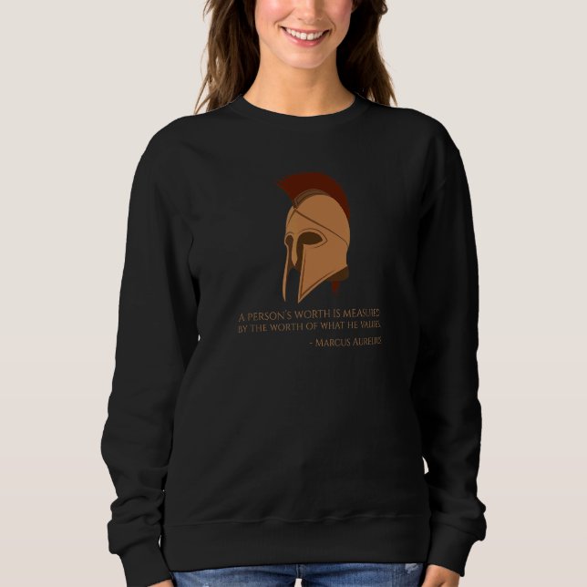 Roman Emperor Marcus Aurelius Stoic Philosophy Qu T Shirt (Framsida)