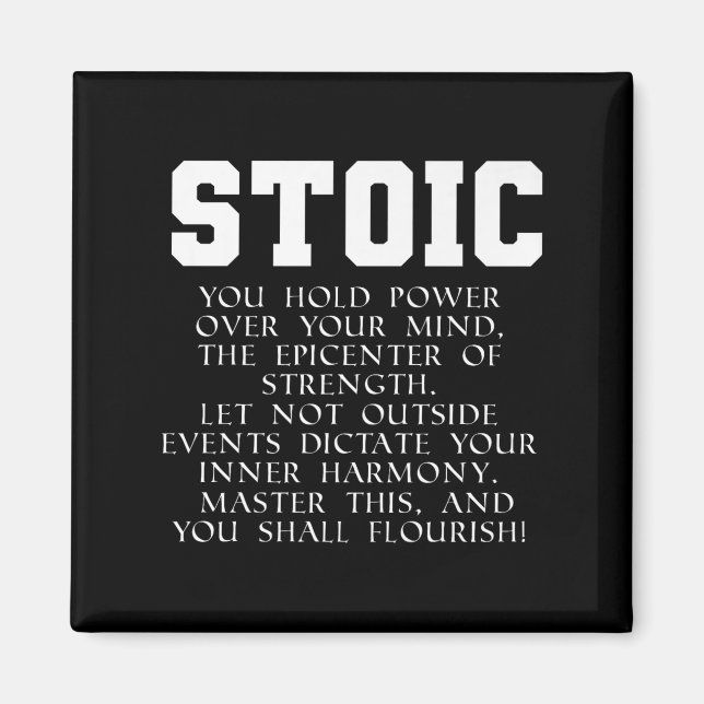 Roman Empire Bok Quote Marcus Aurelius Stoic Prem Magnet (Framsidan)