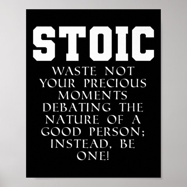 Roman Empire Bok Quote Marcus Aurelius Stoic Prem Poster (Framsidan)