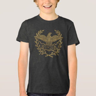 Roman Empire Eagle Mosaic Emblem T Shirt