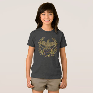 Roman Empire Eagle Mosaic Emblem T Shirt