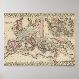 Roman Empire, Grekland Poster