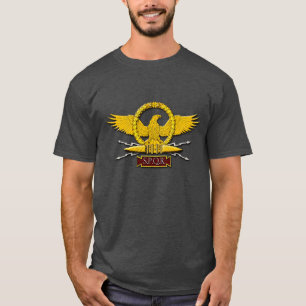 Roman Empire SPQR Eagle Emblem och Wandet-shirt T Shirt