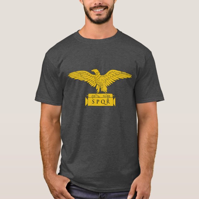 Roman Empire SPQR Eagle Emblem t-shirt (Framsida)