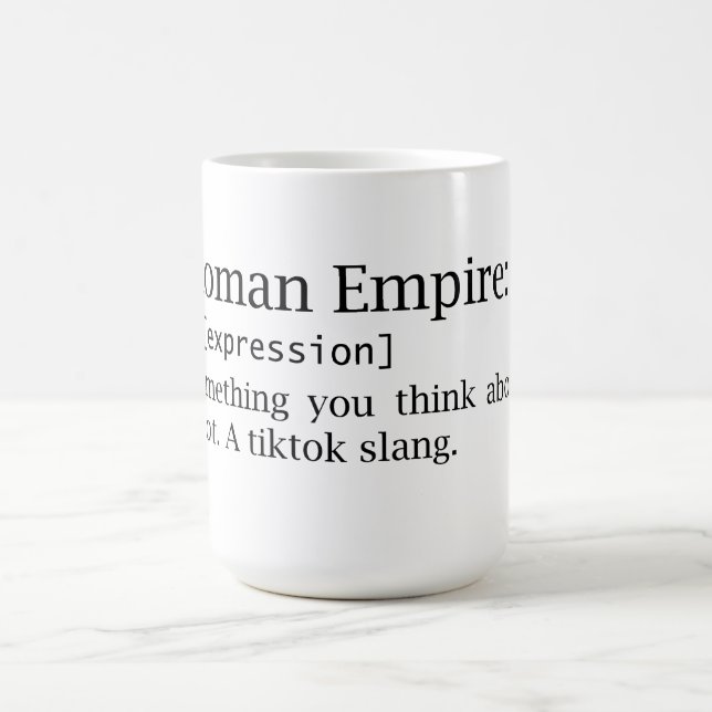 Roman Empire - tänka om - slang - ordbok Kaffemugg (Center)