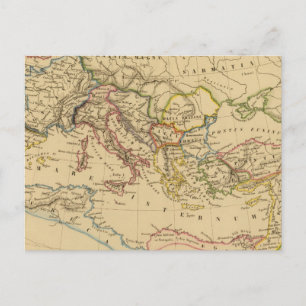 Roman Empire under Constantine och Trajan Vykort