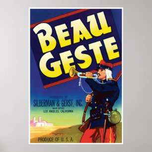 Roman för friareGeste äventyr av P.C. Gärdsmyg Poster