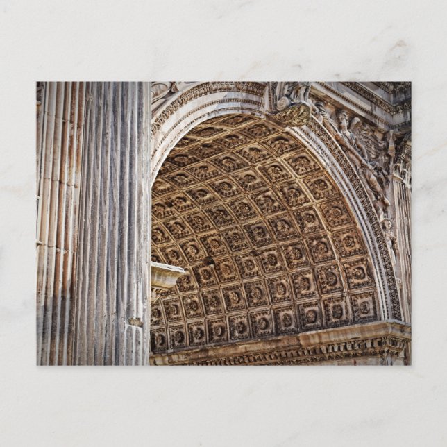Roman Forum Arch of Septimius Severus vycard Vykort (Framsida)