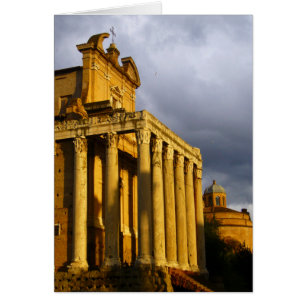 Roman Forum byggnad Hälsningskort