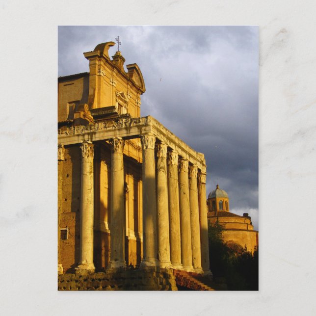 Roman Forum byggnad Vykort (Framsida)