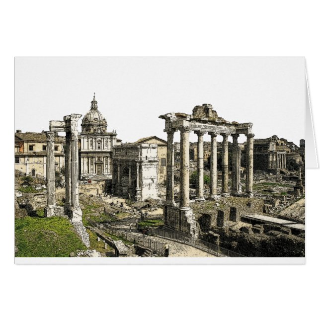 Roman Forum Hälsningskort (Framsidan Horizontal)