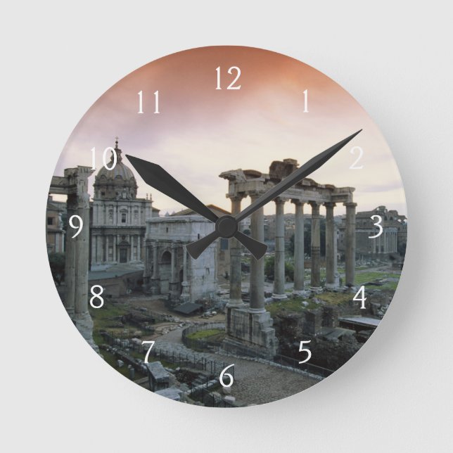 Roman Forum i gryningen Rund Klocka (Framsida)