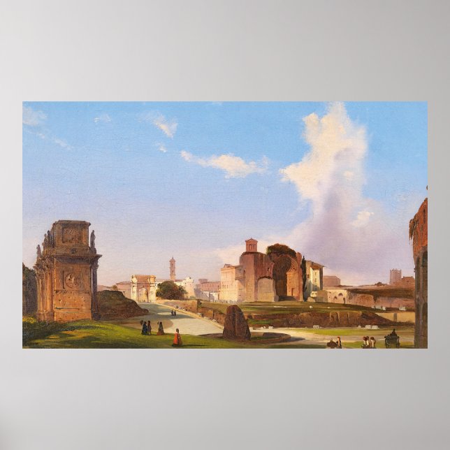 Roman Forum med Constantine Arch Poster (Framsidan)
