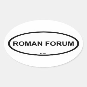 ROMAN FORUM OVALT KLISTERMÄRKE