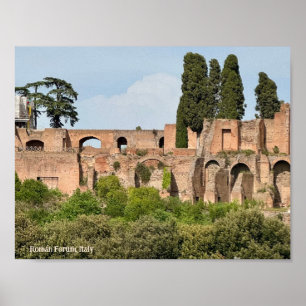 Roman Forum, Rom, Italien Design Photo Print Poster