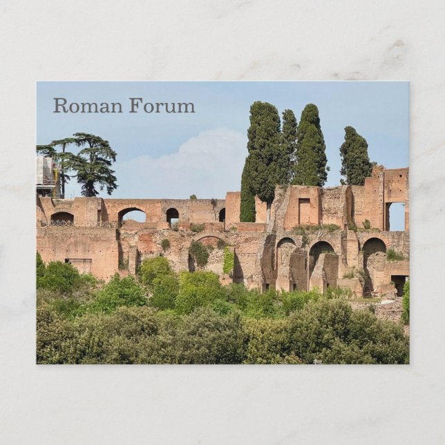 Roman Forum, Rom, Italien Design Vykort (Framsida)
