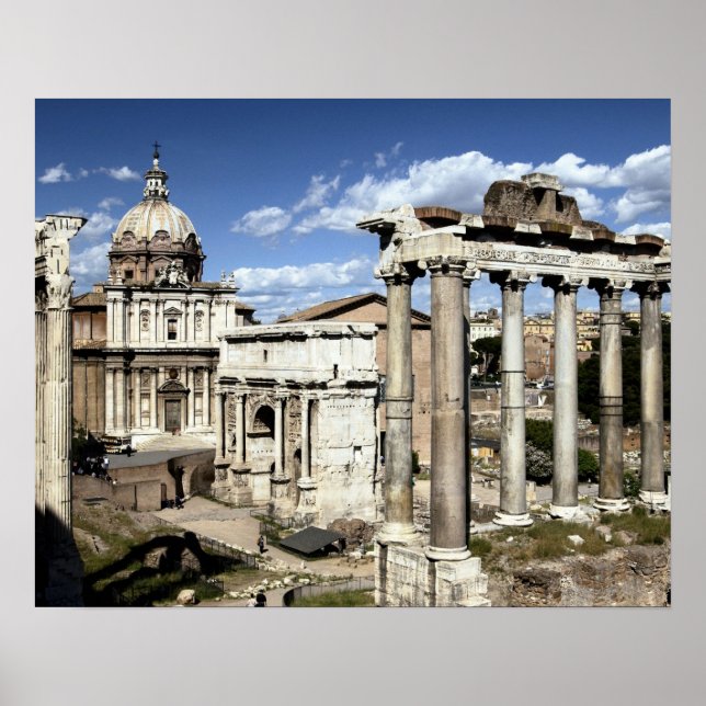 Roman Forum, Rom, Italien Poster (Framsidan)