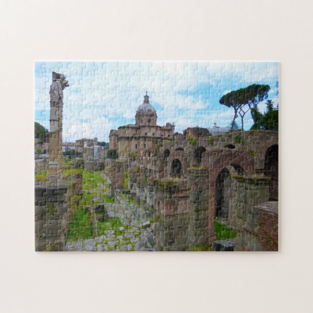 Roman Forum, Rom, Italien. Pussel (Horisontell)