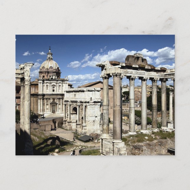 Roman Forum, Rom, Italien Vykort (Framsida)