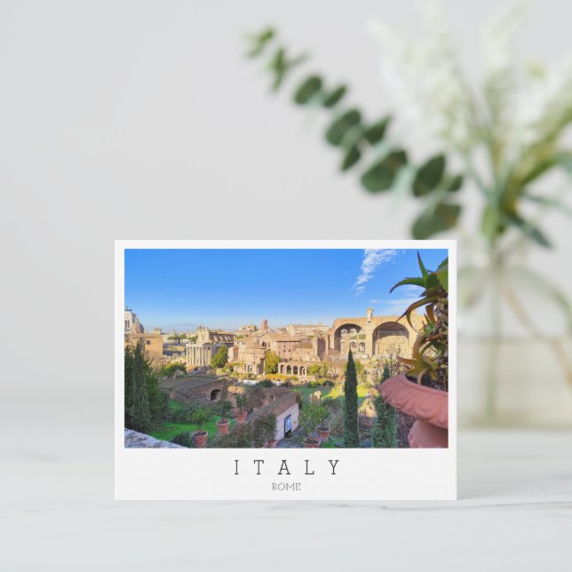 Roman Forum, Rom, Italien Vykort (Stående Fram)
