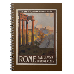 Roman Forum Vintage resor Annons Anteckningsbok Med Spiral