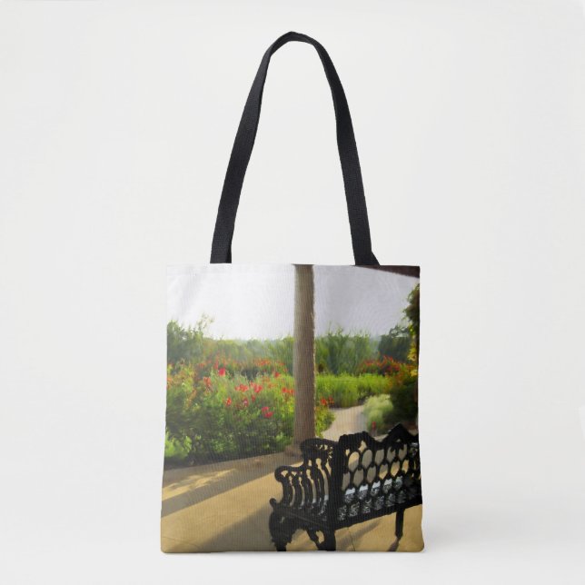 Roman Garden Watercolor Tote Tygkasse (Framsida)