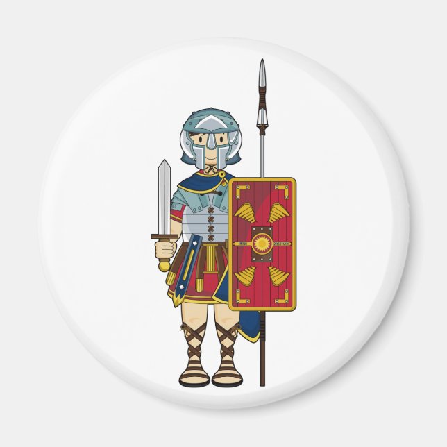 Roman Gladiator med Magnet (Framsidan)