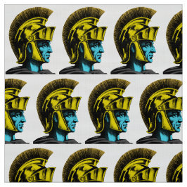 Roman Gladiator Pop Art Porträtt Tyg