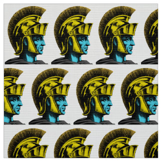 Roman Gladiator Pop Art Porträtt Tyg