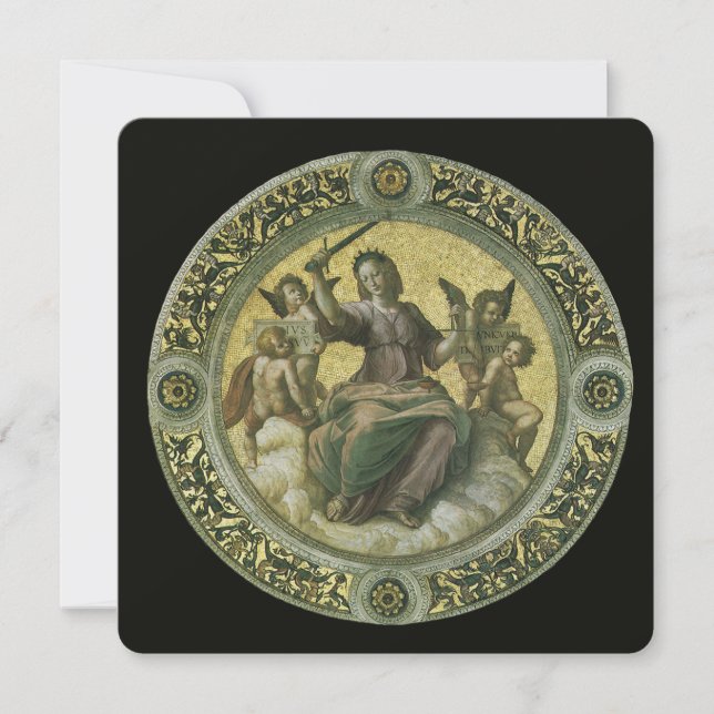 Roman Goddess Justice med Änglar av Raphael (Framsida)