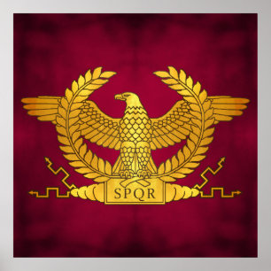 Roman Golden Eagle på Lila Poster
