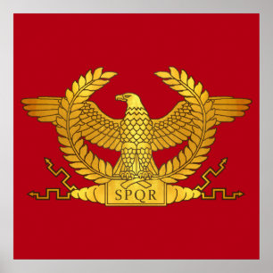 Roman Golden Eagle på Red Poster