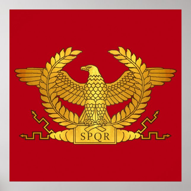 Roman Golden Eagle på Red Poster (Framsidan)