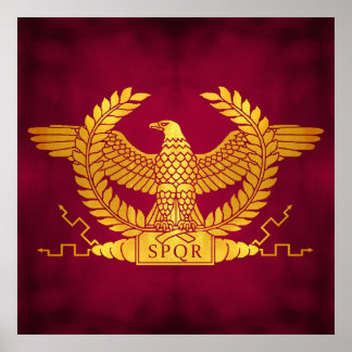 Roman Golden Eagle på Red Poster