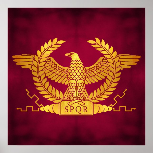 Roman Golden Eagle på Red Poster (Framsidan)