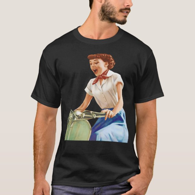 Roman Helgdag - Sylvia Scarlett T Shirt (Framsida)