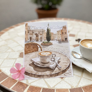 Roman Holiday Café Utsikt Vykort