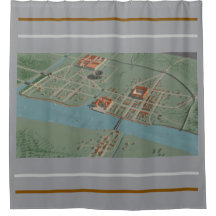 Roman Karta i London Shower Curtain