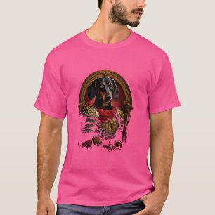 Roman Knight Dachshund hund Loyalty Warrior in anc T Shirt