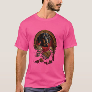 Roman Knight Dachshund hund Loyalty Warrior in anc T Shirt