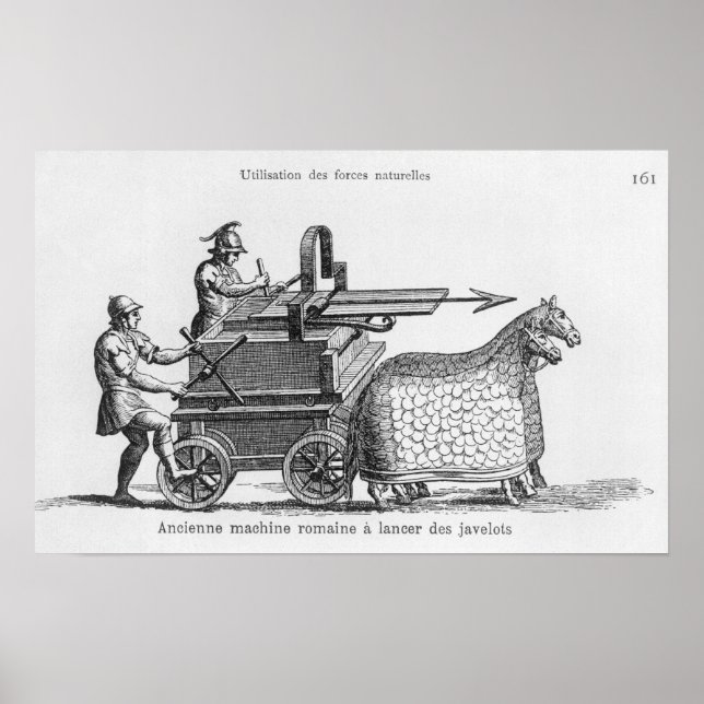 Roman krig maskin för javelins poster (Framsidan)