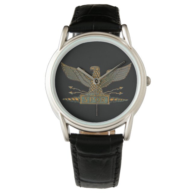 Roman Legion Eagle i Copper Avsluta Armbandsur (Framsida)