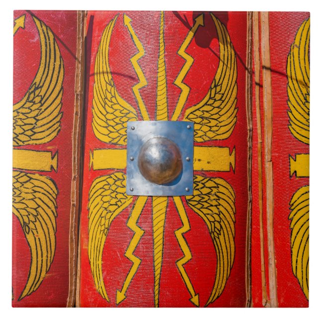 Roman Military Shield - Scutum Kakelplatta (Framsidan)