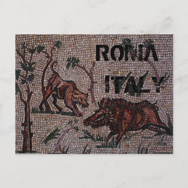 Roman Mosaic Vykort (Framsida)