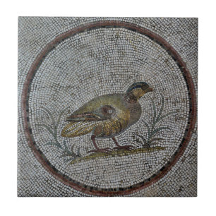 Roman Mosaics Ceramic Tile, liten (4,25 x 4,25 tum Kakelplatta