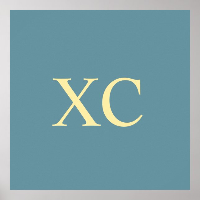 Roman Numeral 90 Poster (Framsidan)